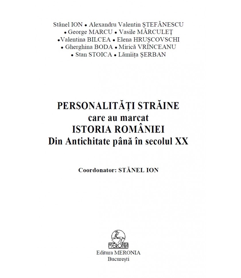 Personalități străine care au marcat istoria României